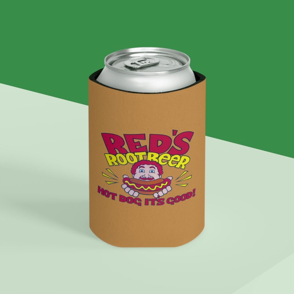 Red’s Root Beer Koozie. Hot Dog It’s Good!