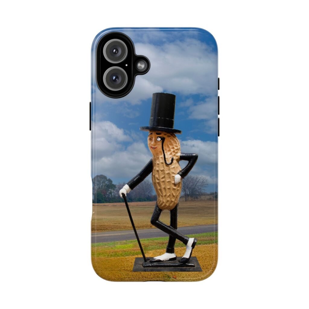 Mr Peanut roadside sculpture phone case