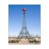 Paris Texas Eiffel Tower with cowboy hat canvas wall art