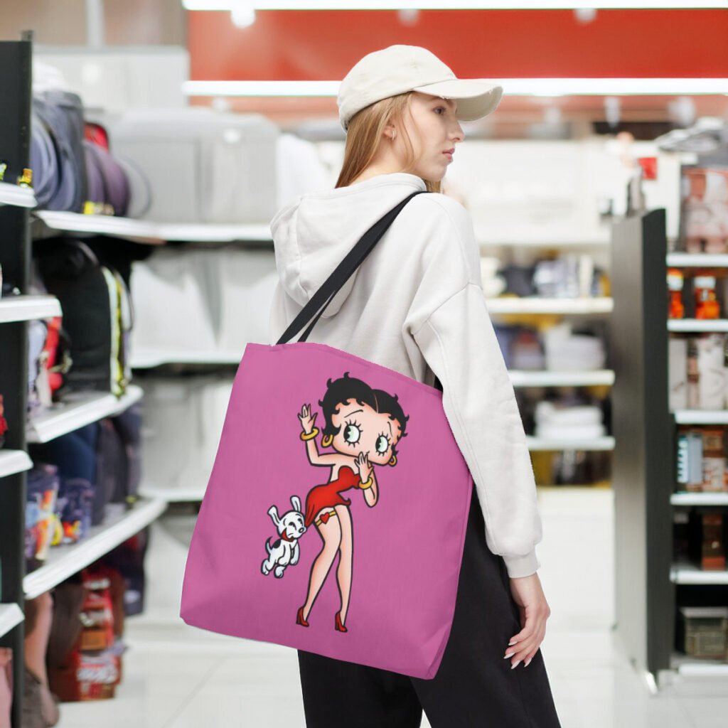 Retro Boop Graphic Tote Bag. Old School Cool.