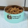 funny dog food bowl shih tzu pun pet feeding bowl humor