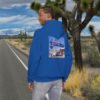 Route 66 Blue Swallow Motel Hoodie in Tucumcari, NM