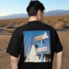 Wigwam motel teepee in San Bernadino, CA back print tee
