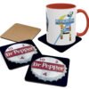 Vintage roadside soda sign porcelain coaster