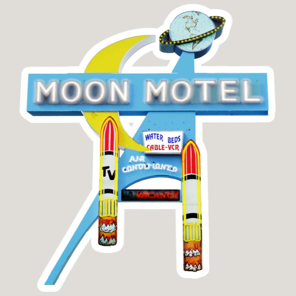 Moon Motel sticker Howell New Jersey