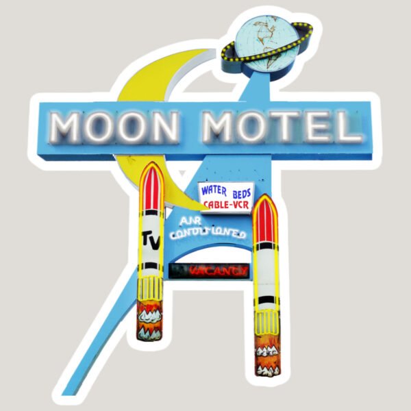 Moon Motel sticker Howell New Jersey