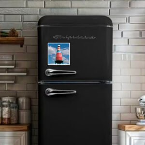 Ketchup bottle water tower magnet
