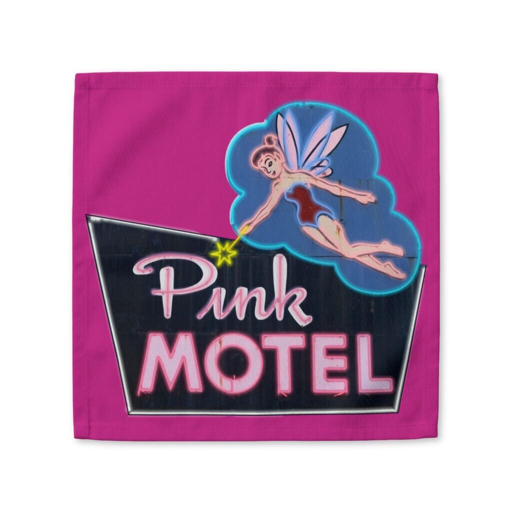 Pink Motel Roadside Napkins. Last Stop Special.