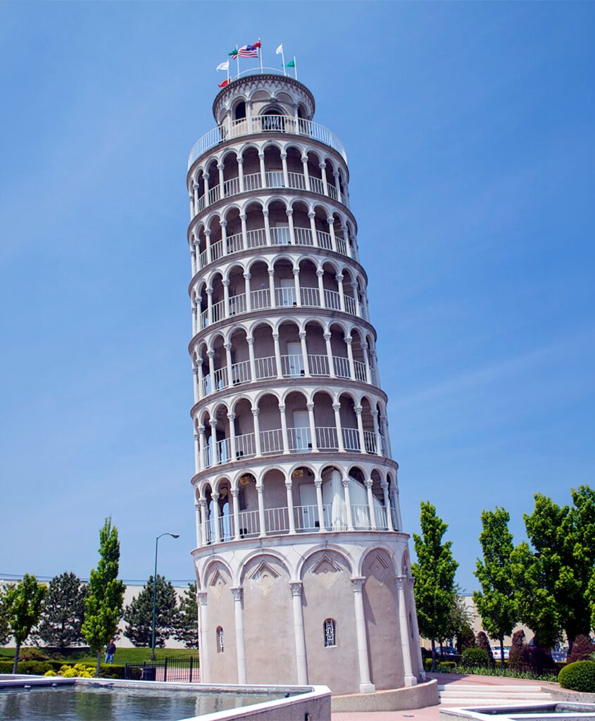 Leaning Tower of Niles. Tilted Reality.