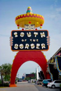 Giant Mexican sign at South of the Border in Dillon, South Carolina.