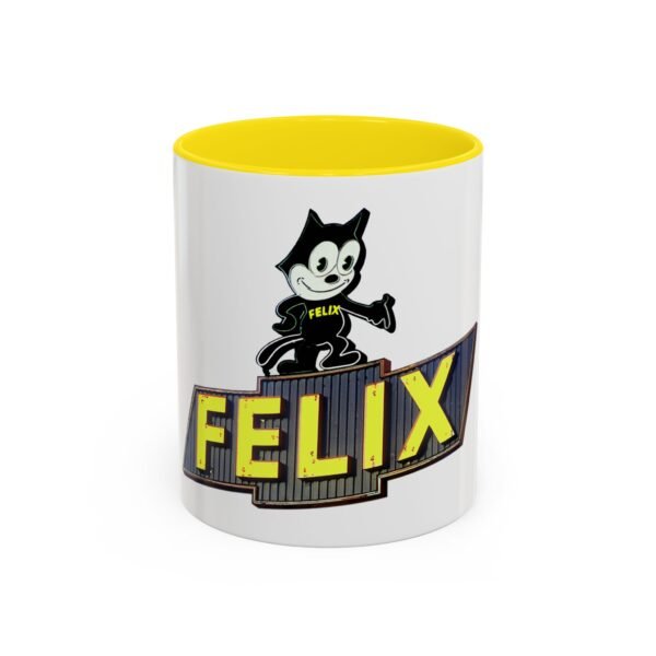 Felix Sign Mug. First Sip.